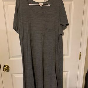 EUC gray 3x LuLaRoe Carly dress.
